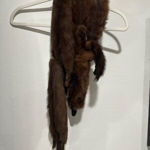 Elegant Brown Fur Stole